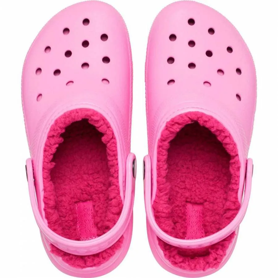 CROCS CLASSIC LINED CLOG K 207010-6SW TAFFY PINK